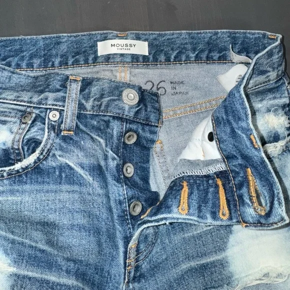 MOUSSY Mid-Rise Skinny Leg Jeans